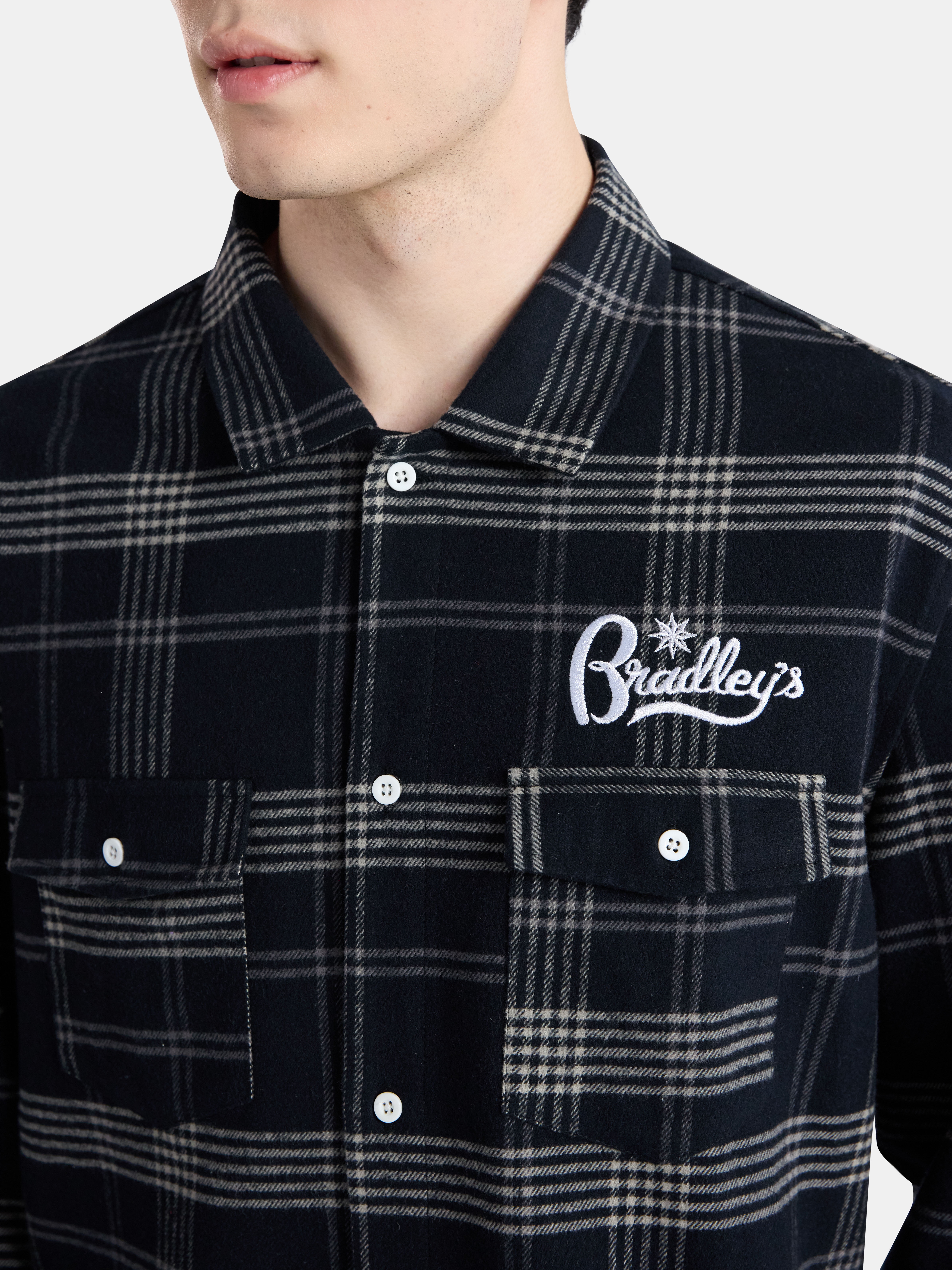 Netflix Stranger Things Bradley’s Cotton Flannel from No Boundaries, Men's & Big Men's
