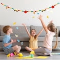 thumbnail image 4 of Back to School Decorations Banner Garland, 7.5 Ft Felt Pompom 3D Pencil Apples School Bus Ball Garland for Indoor Home Classroom Party Supplies, Pre-Assembled, 4 of 7
