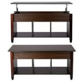 thumbnail image 4 of Renwick 41" Lift Top Coffee Table with 3 Storage Compartments for Livingroom, Espresso, 4 of 7