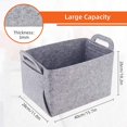 thumbnail image 2 of 3 Pcs Felt Storage Box (light Grey), 2 of 5