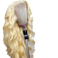 thumbnail image 2 of SDJMa 28 inch Deep Wave Lace Front Wigs ,With Wavy Medium Parted Wavy Full Head Long Curly Hair Lace Front Wigs Human Hair Pre Plucked Glueless Wigs Human Hair for Women (C), 2 of 5