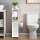 thumbnail image 1 of Armario de almacenamiento para baño ShellKingdom Slim blanco 75 cm, 1 of 7