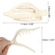 thumbnail image 4 of 2 garras de plástico para el cabello, pinzas para el cabello, pasadores para el cabello para mujeres, blanco, 4.69''x1.89''x1.02'', 4 of 7