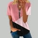 thumbnail image 2 of Blusa de manga corta con cuello en V, informal, cómoda y elegante para mujer OAVQHLG3B Store  lin121212, 2 of 5