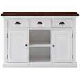 thumbnail image 5 of Beaumont Lane 2 Basket Buffet in Pure White and Dark Wood, 5 of 8
