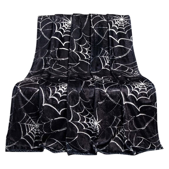 Cozy Halloween Blanket - Super Soft Flannel Halloween Throw Blanket, Cute Spooky Blanket for Sofa Bed, Halloween Plush Autumn Blanket