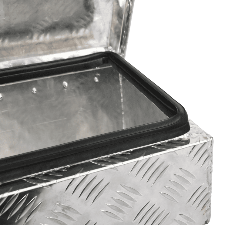 72 Inch Heavy Duty Aluminum Truck Side Tool Box Silver