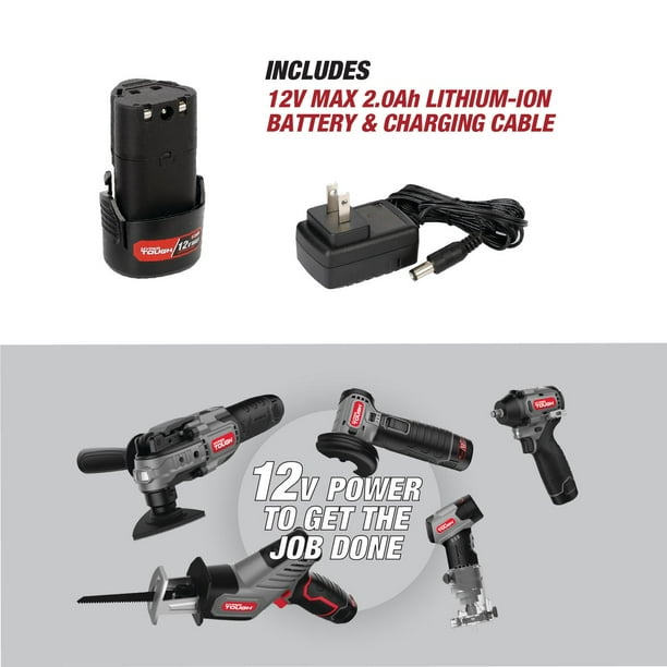 Hyper Tough 12V Max Cordless Rotary Tool with 40-Piece