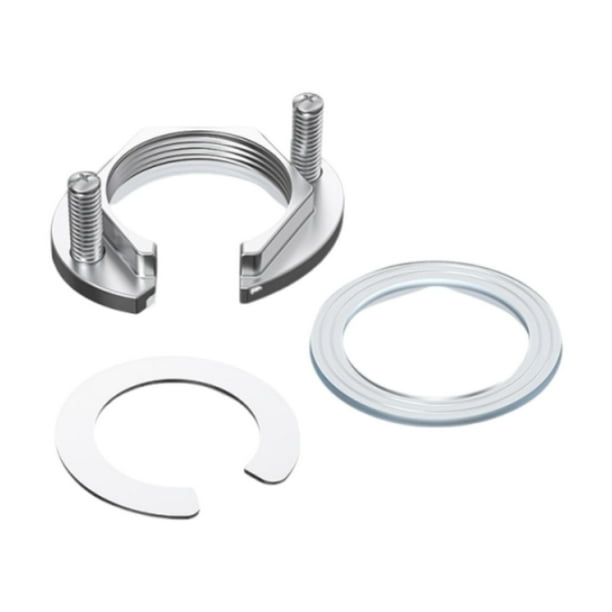 Juego de tuercas de fijación para grifo de cocina tipo C, ID de 1,2 pulgadas, versátil para accesorios de lavabo, fácil de instalar, tuerca de bloqueo Acero inoxidable