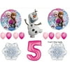 Frozen Pink 5th Disney Movie BIRTHDAY PARTY Balloons Decorations Supplies by Anagram by Anagram