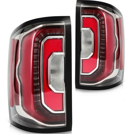 ECCPP Tail Lihgt Assembly Replacement Fit for GMC Sierra 1500 2016-2018 Driver and Passenger Side Taillamp