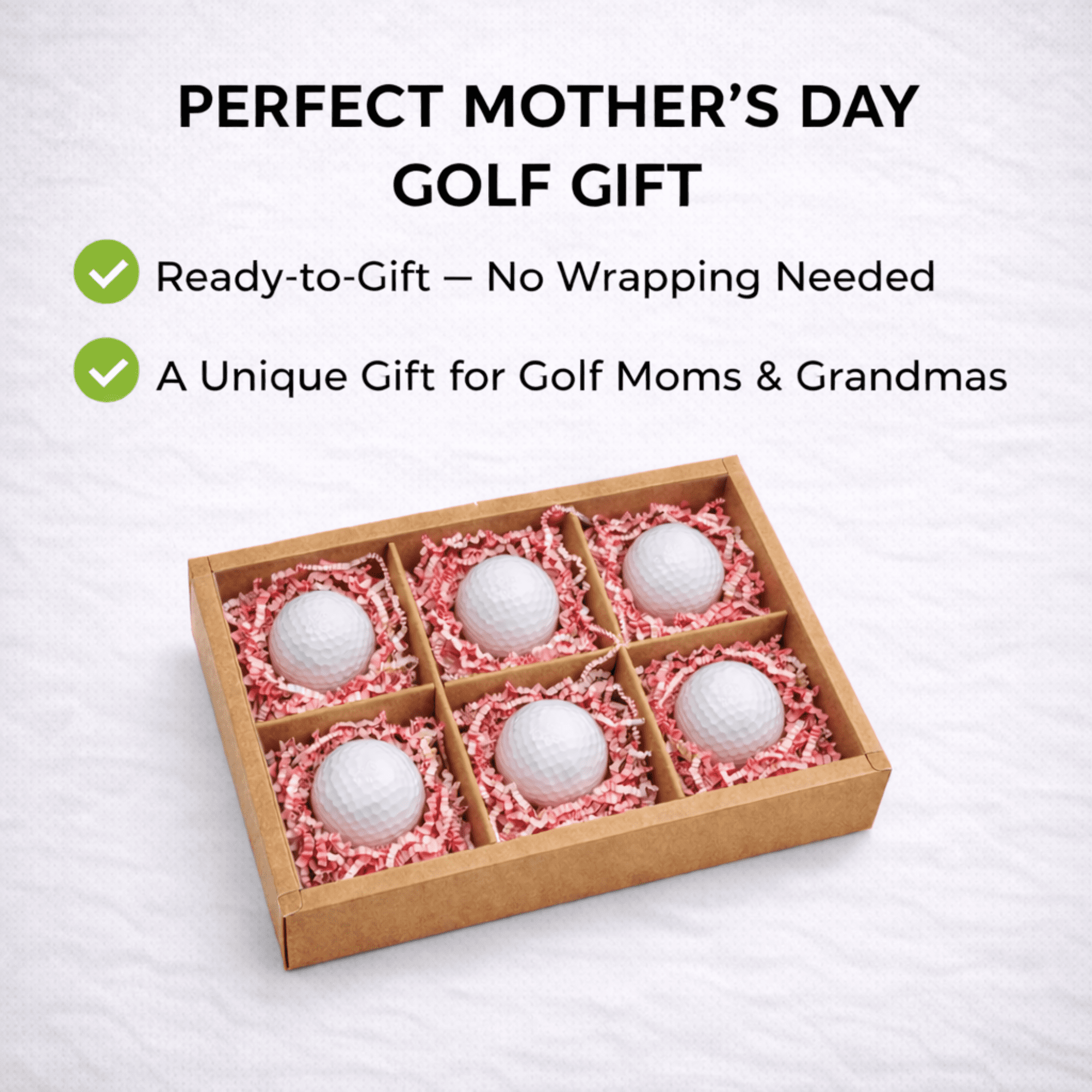 Mother’s Day Golf Gift Set for Mom – Best Mom By Par – 6 Pack Funny Golf Balls Gift Box, Best Mom Golf Balls, Unique Golf Gifts for Women