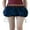 Dark Blue, variant on Gupgi Women Ruffle Bubble Skirts Elastic Waist Mini Skirt Balloon Short Skirt Summer Contrast Color Drawstring Skirt Streetwear