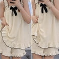 thumbnail image 4 of Ensembles de Pyjama pour Femmes Ensemble de Deux Pièces pour Femmes Haut et Short Ensemble de Nuit TTG, 4 of 4