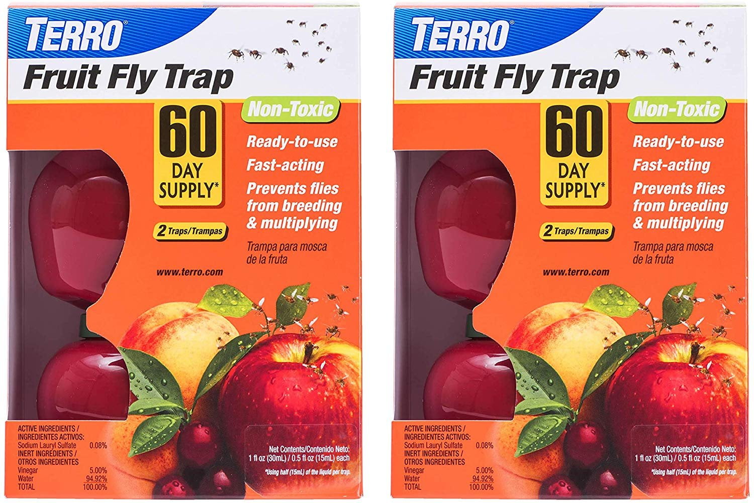 Terro T2503SR Fruit Fly Trap 4 traps