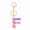 F, variant on Decorative Keychain-letter Keychain-Cute Key Chains For Women Girls- Charms For Key Purse Handbags Backpacks.