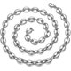 thumbnail image 1 of 6mm/9mm/11m Men's Necklace Stainless Steel Silver Coffee Bean Chain For Men, 1 of 3