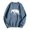A-Blue2557, variant on XIAOCHA Men's Cocktails And Campfires Letter Print Sweatshirt Relaxed Fit Fall Daily Long Sleeve Sweatshirts