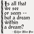 thumbnail image 2 of CafePress - POE A Dream Within - White/Black Shot Glass, Unique and Funny Shot Glass, 2 of 2