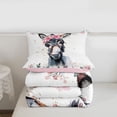 thumbnail image 5 of Erosebridal Farm Animals Donkey Full Size Comforter Sets,Rustic Flowers Bedding Sets For Men Women, Reversible 3-Piece, 5 of 7