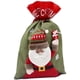 thumbnail image 1 of 1 bolsa de regalo con cordón de Navidad, bolsa de regalo grande de arpillera para muñeca estéreo, bolsa de almacenamiento de regalo (Santa Claus) Fokelyi ZYY-2707, 1 of 5