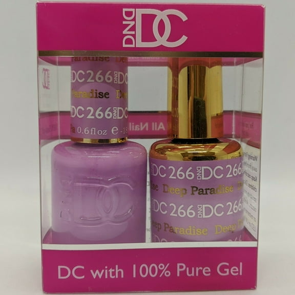 DND - DC Duo Soak off Gel & Matching nail polish, #266 - Deep Paradise