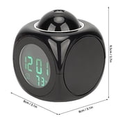 Projection Alarm Clock,Clock Projector on Ceiling Voice Timing Digital LED Display for Bedroom,Bedside,Office