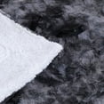 thumbnail image 2 of Sanmadrola Throw Blanket 60''x80'' Extra Large Luxury Faux Fur Plush Sherpa Extra Soft Fuzzy Fluffy Comfy Warm Blankets for Couch Sofa Bed Winter Twin Size Black, 2 of 6