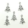 thumbnail image 4 of U8MO 12/50/100pc christmas tree antique silver charms pendants jewelry DIY 21*14mm-12pcs, 4 of 9