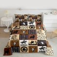 thumbnail image 2 of Homewish Teens Western Cowboy Bedding Comforter Set 2pcs,Geometric Plaid Twin Comforter Sets Microfiber,Exotic Style Breathable Bedding Set,Lightweight Room Decor, 2 of 8