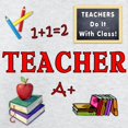 thumbnail image 3 of CafePress - Teachers Do It With Class Long Sleeve T Shirt - Unisex Cotton Long Sleeve T-Shirt, 3 of 4
