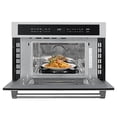 thumbnail image 2 of KoolMore KM-CWO30-SS Microondas empotrado con horno de convección y freidora de aire, 1000 W de potencia con 10 niveles, capacidad certificada por UL en acero inoxidable, 30 pulgadas/1,6 pies cúbicos, 2 of 5