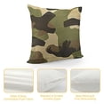 thumbnail image 4 of YINGXI  Pillow Cases Fashion Black Brown Green Camo Seamless Pattern,Decorative Throw Pillow Covers for Couch Bedroom Living for Girl Boy 12x12in, 4 of 5