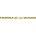 thumbnail image 4 of 10K Yellow Gold 5mm Handmade Diamond Cut Rope Chain 22 Inch, 4 of 6