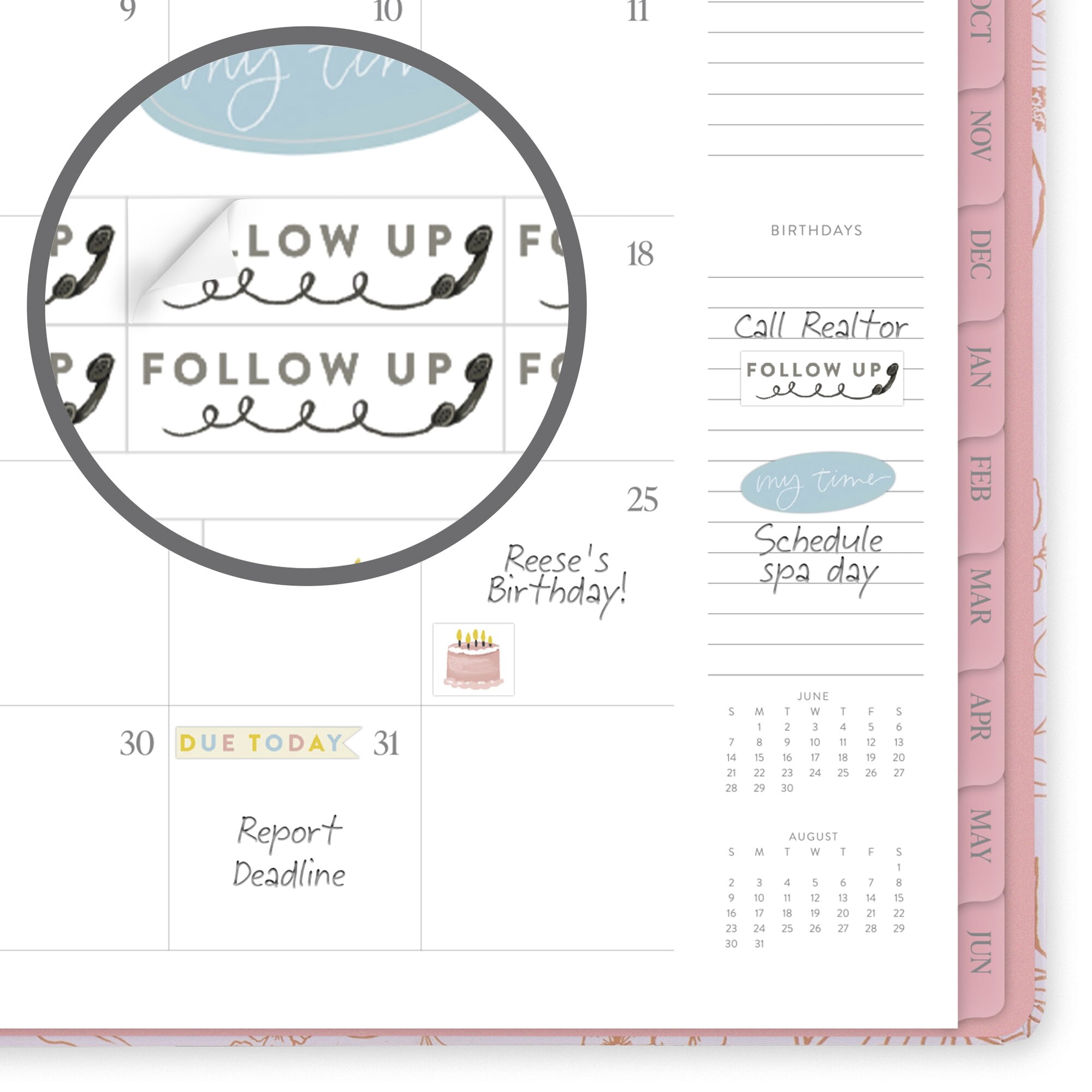 PenPillar for Mead Cambridge Academic 2026-2027 Weekly Monthly Planner Sketched