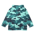 thumbnail image 6 of JSGEK Camouflage Print Long Sleeve Zipper Hoodie Coat for Kids Fashion Cute Soft Breathable Comfortable for Casual and Outdoor Activities Ideal for Spring Fall Winter Seasons Green 5 Years, 6 of 8