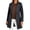 Gray, variant on Women's Classic Double-Breasted Trench Coat Notch Lapel Faux Wool Overcoat with Pockets, Mid-Length Structured Outerwear for Fall and Winter