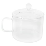 Glass Cooking Pot Transparent Glass Saucepan Instant Noodle Pot Noodles Bowl for Home Kitchen