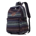 thumbnail image 1 of Tonnylam Mochila escolar a rayas de colores de moda Mochila de estilo étnico simple para hombres y mujeres jóvenes que viajan, van de compras e van a clase, 1 of 6