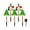 C, variant on Fegute Solar Powered Multicolor Garden Lights Five Lamp Set Christmas Decoration Waterproof Outdoor Parties Flexible Installation Eco-friendly 2m String Lights