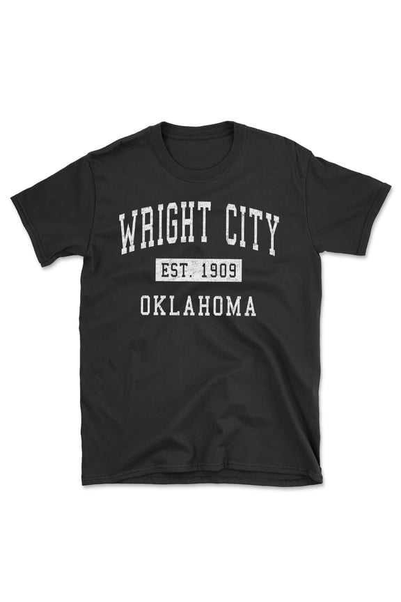 Wright City Oklahoma Classic Established Men's Cotton T-Shirt