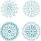 thumbnail image 1 of 4 piezas de 6,3 pulgadas de calcomanías para ventanas con diseño de flor de la vida, pegatinas estáticas para puertas corredizas de vidrio, calcomanías de mandala, películas de vinilo no adhesivas,, 1 of 8