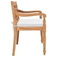 thumbnail image 3 of vidaXL Batavia Bench with Cushions 120 cm Teak, 3 of 5