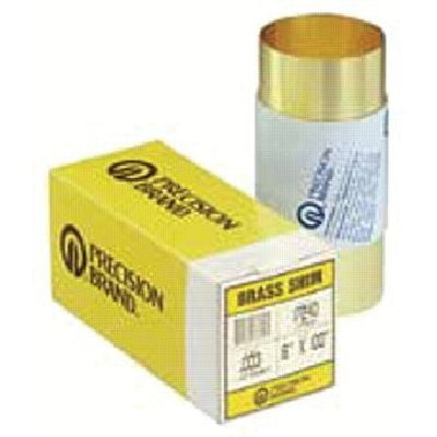 Precision Brand Shim Stock,Roll,Brass,0.0050 In,12 In 17315