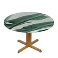 thumbnail image 3 of WYYP Botanical Tropical Leaves Decor Plant Leaf Round Table Cloth White, 3 of 8