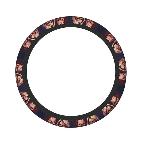 Sigee Chucky Ao for Steering Wheel Cover Elastic Steering Wheel Cover Universal Fit Steering Wheel Cover