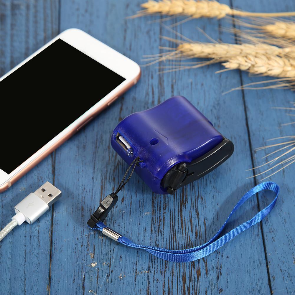 Portable Hand Crank Wind Up USB Cell Phone Emergency Charger For Outdoor NEW LED Emergency Illuminat O3R2