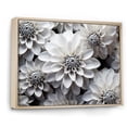thumbnail image 2 of Designart "Essential Beauty In Black And White Mums" Mums Floater Framed Canvas Art Print, 2 of 5