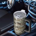 thumbnail image 6 of 40oz Tumbler with Handle and Straw, Vacuum Insulated Stainless Steel Travel Mug, Fits Car Cup Holder, Camo Print, 6 of 6