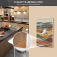 thumbnail image 5 of Yayeee Blank Wall Plate Cover 1-Gang 4.5"x2.7" Home Unused Decorative Outlet, Abstract Wavy Landscape, 5 of 7